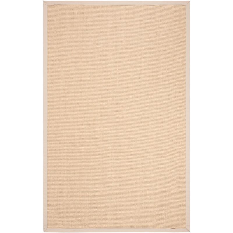 Hand-Knotted Natural Ivory Cotton Area Rug - 4' x 6'