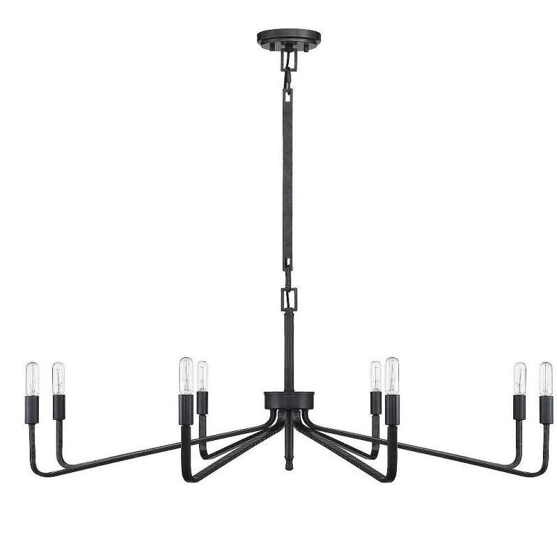 Salem Forged Iron 8-Light Single Tier Chandelier