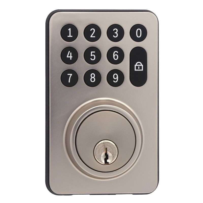 Satin Nickel Digital Deadbolt Door Lock with Keypad