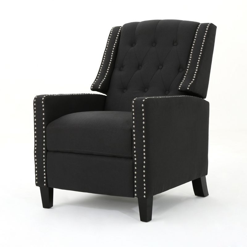 Ingrid Dark Charcoal Tufted Recliner Chair