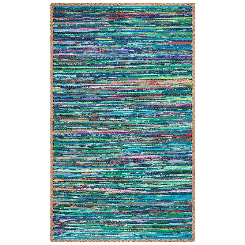 Coastal Breeze Green/Natural Cotton & Synthetic 8' x 10' Area Rug