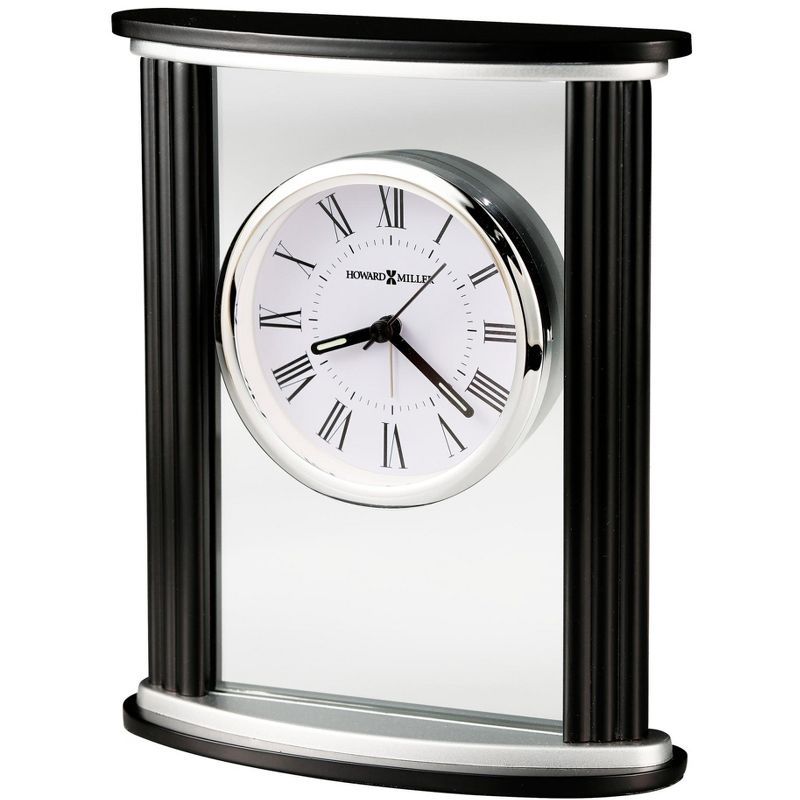 Cambridge Black and Chrome Quartz Table Clock