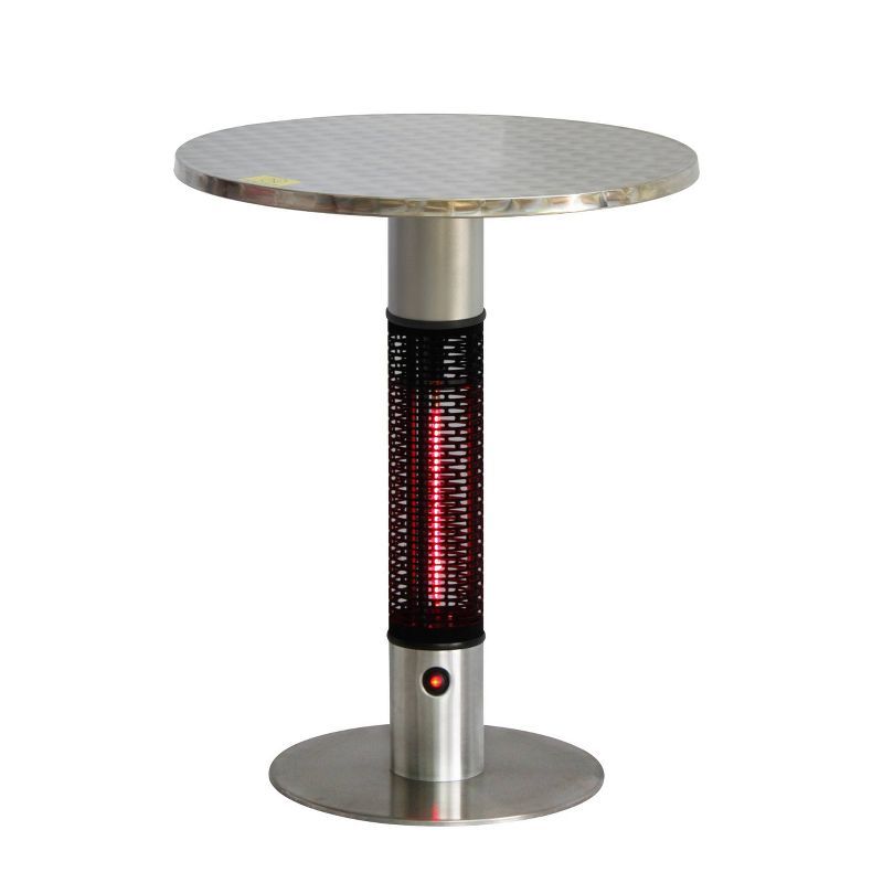 Silver Stainless Steel Infrared Electric Bistro Table Heater