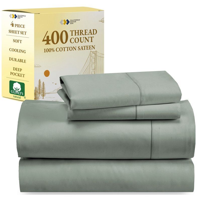 Sage Green Full Size Microfiber Deep Pocket Sheet Set