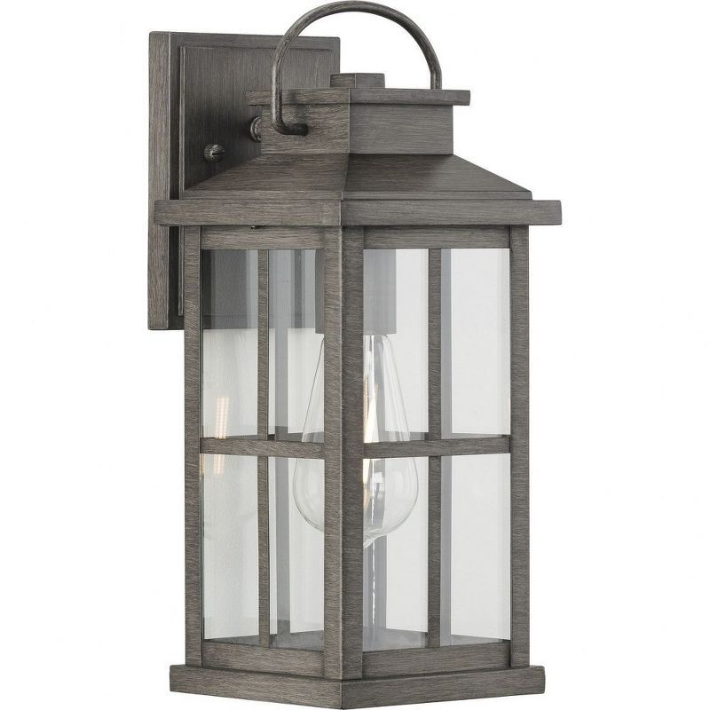 Antique Pewter 14.25" Aluminum Outdoor Wall Lantern