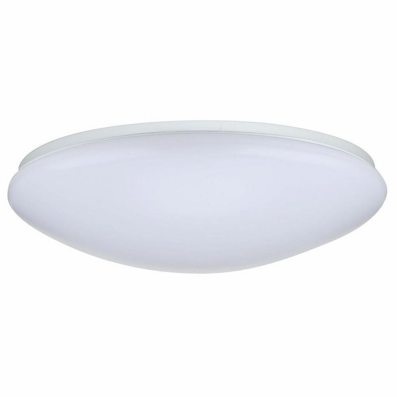 19-Inch White Acrylic LED Flush Mount Light