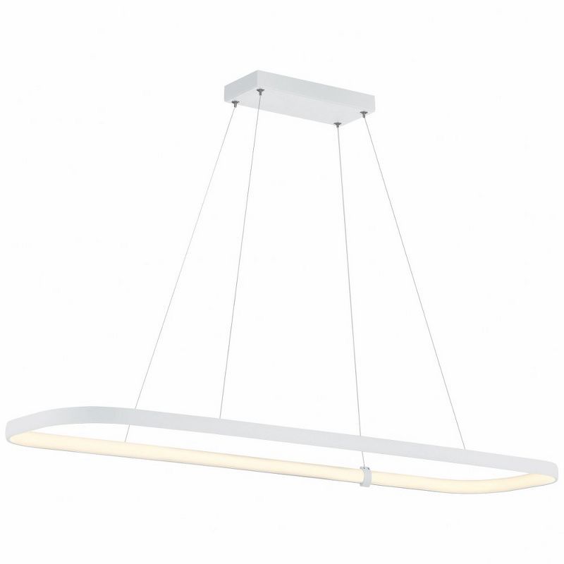 Matte White Aluminum LED Pendant Light for Indoor/Outdoor Use