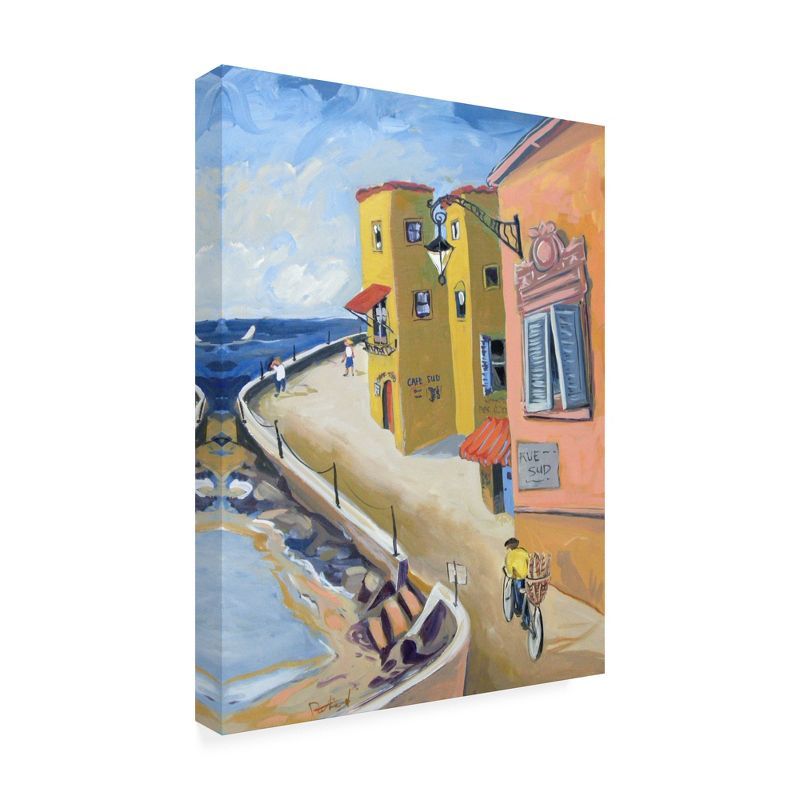 Patricia A. Reed Yellow Orange Coastal Canvas Art, 19" x 14"