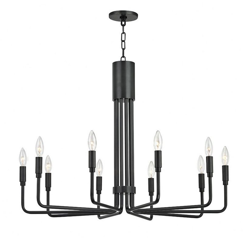 Mitzi Brigitte Old Bronze 10-Light Candelabra Chandelier