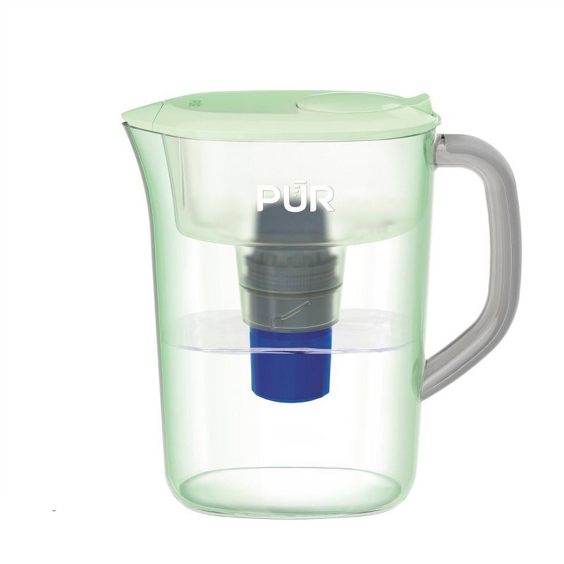 Lime 7-Cup BPA-Free Water Filter Pitcher