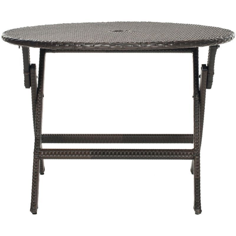 Ellis Brown Round Rattan Folding Patio Table