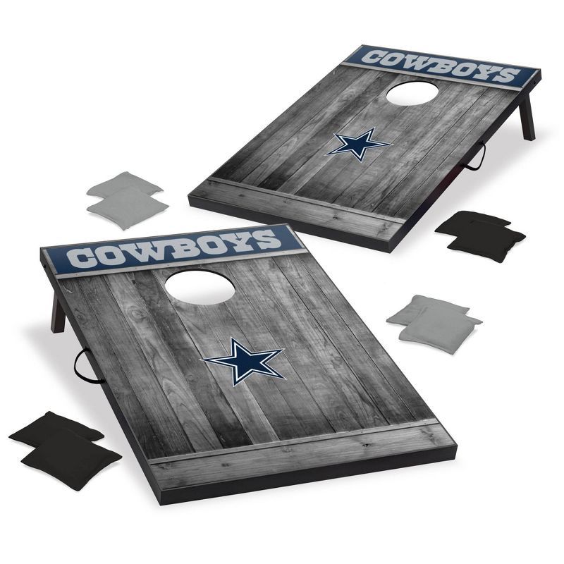 Dallas Cowboys 2'x3' Gray MDF Wood Cornhole Set