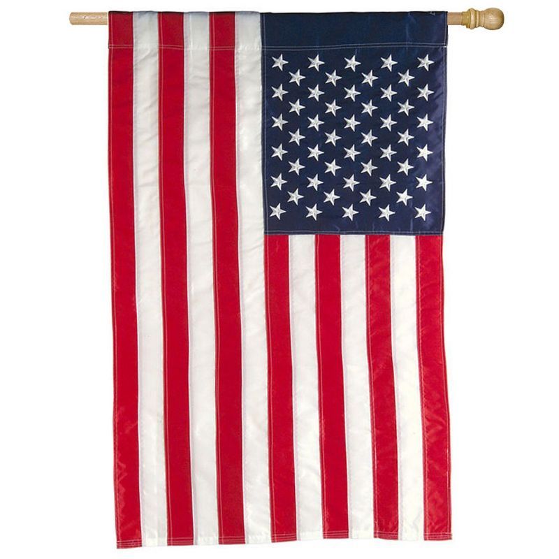 Patriotic American Flag House Applique Flag