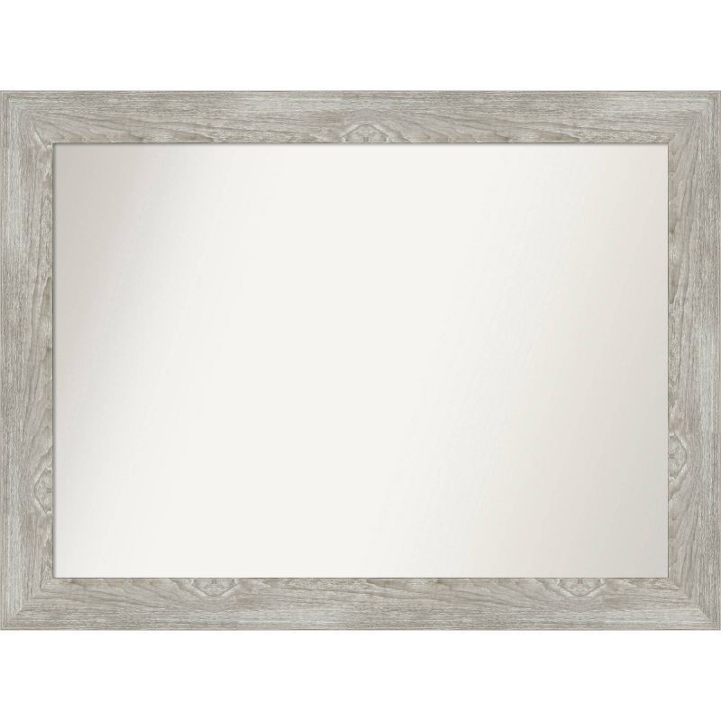 44" x 33" Dove Gray Wash Rectangular Wall Mirror