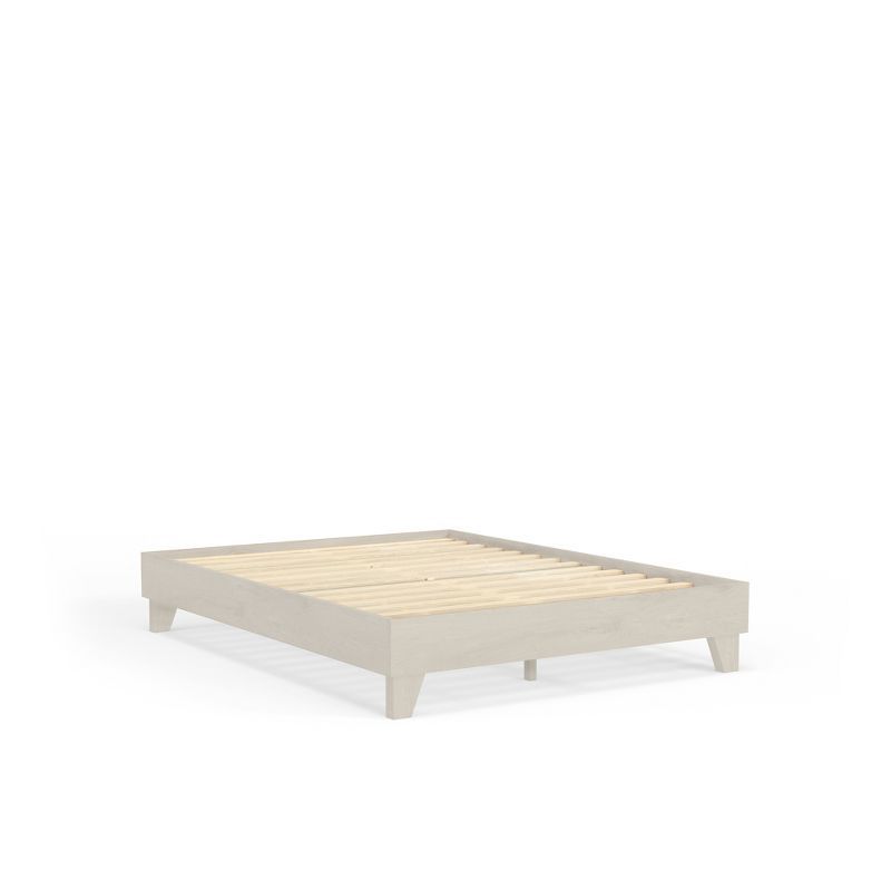 Classic Pine Wooden California King Platform Bed with Sturdy Slats