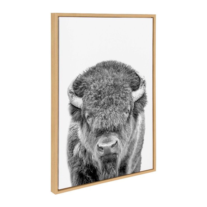 Sylvie Black and White Animal Portrait Canvas Art Trio