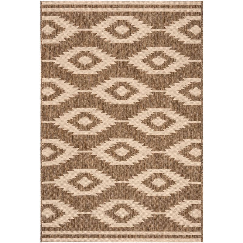 Beach House Cream Beige Synthetic Non-slip Area Rug 2' 2" x 4'