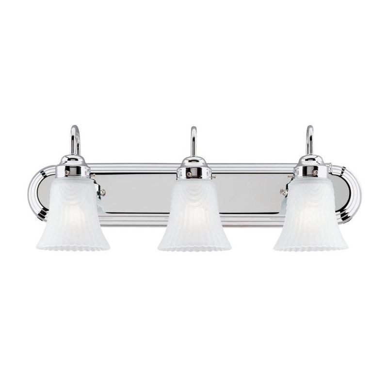 Westinghouse 24" Chrome Glass 3-Light Wall Sconce