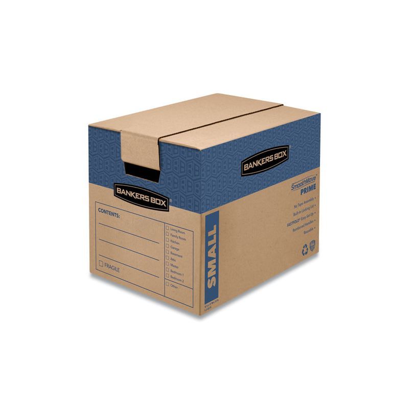 Small Kraft Corrugated Cardboard Storage Box with Handles