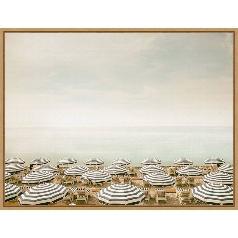 Seaside Nautical Framed Canvas Wall Art, 24" x 18"