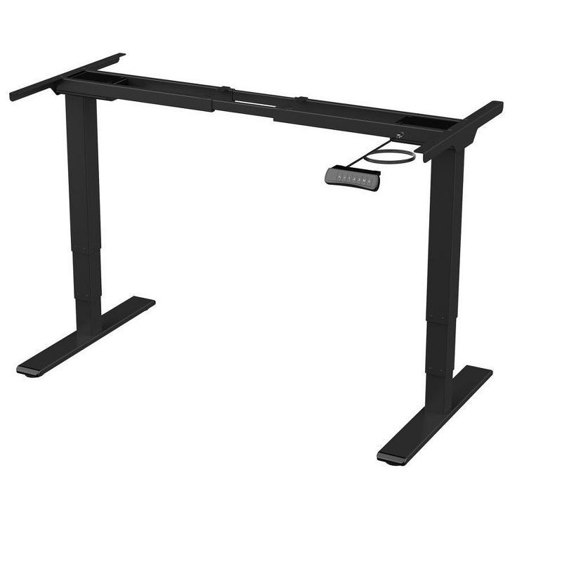 Black Adjustable Dual Motor Sit-Stand Desk Frame