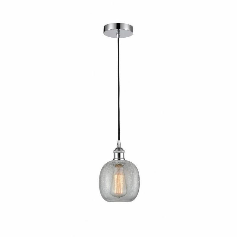 Polished Chrome Glass Mini Pendant Light
