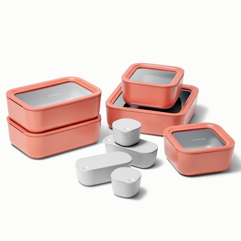 Perracotta 14-Piece Contemporary Glass Food Storage Set