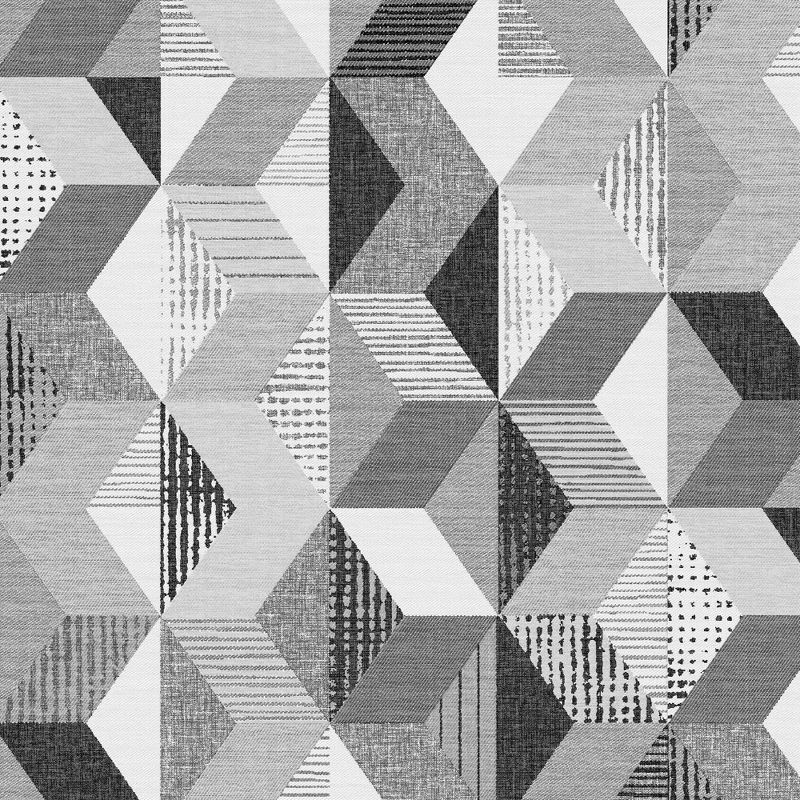 Grey Geometric Self-Adhesive Peel and Stick Wallpaper