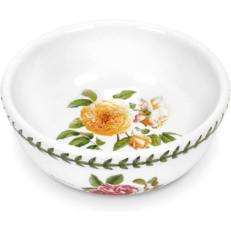 Botanic Roses 6-Inch Ceramic Bowl with Teasing Georgia Motif