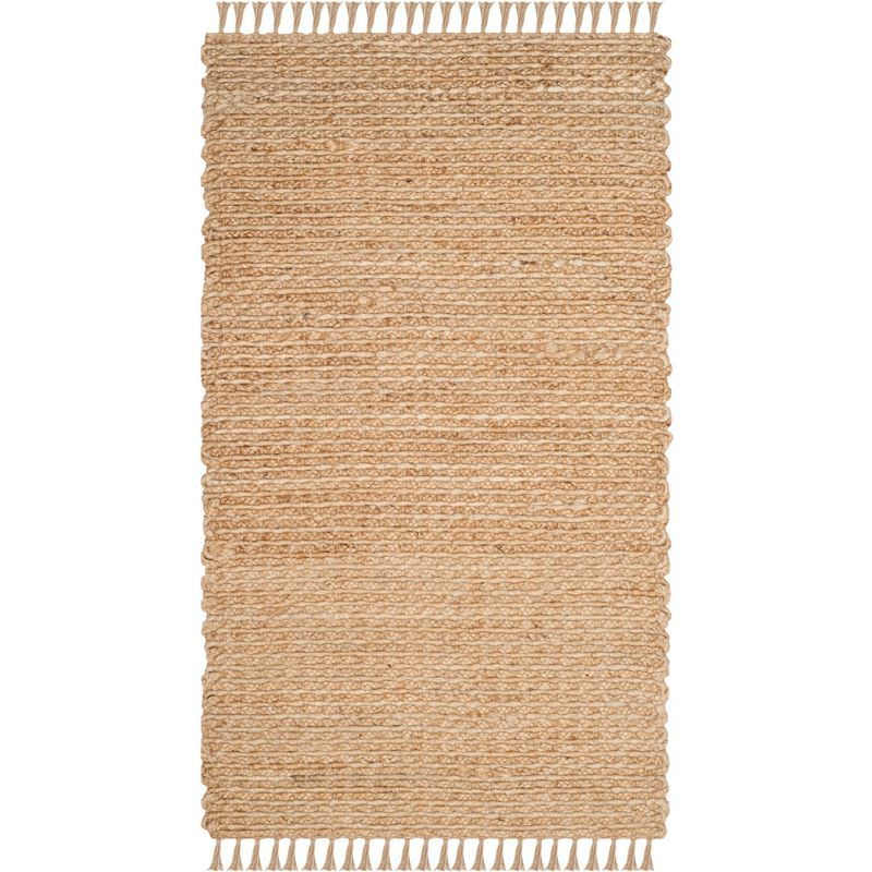 Natural Jute Handwoven 3' x 5' Area Rug