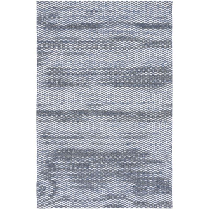 Marbella Gray and Beige Flat Woven Wool Area Rug