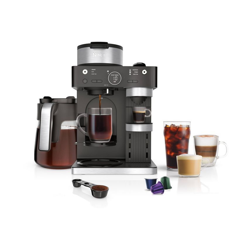 Ninja Black Stainless Steel Espresso and Coffee Barista System