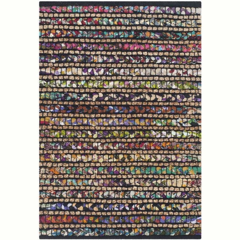 Hand-Knotted Multicolor Cotton Rectangular Area Rug 2' x 3'