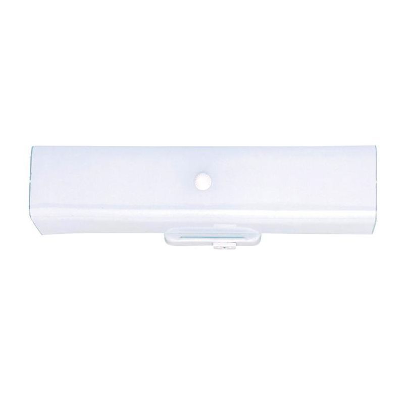 White 2-Light Wall Mount Bathroom Fixture