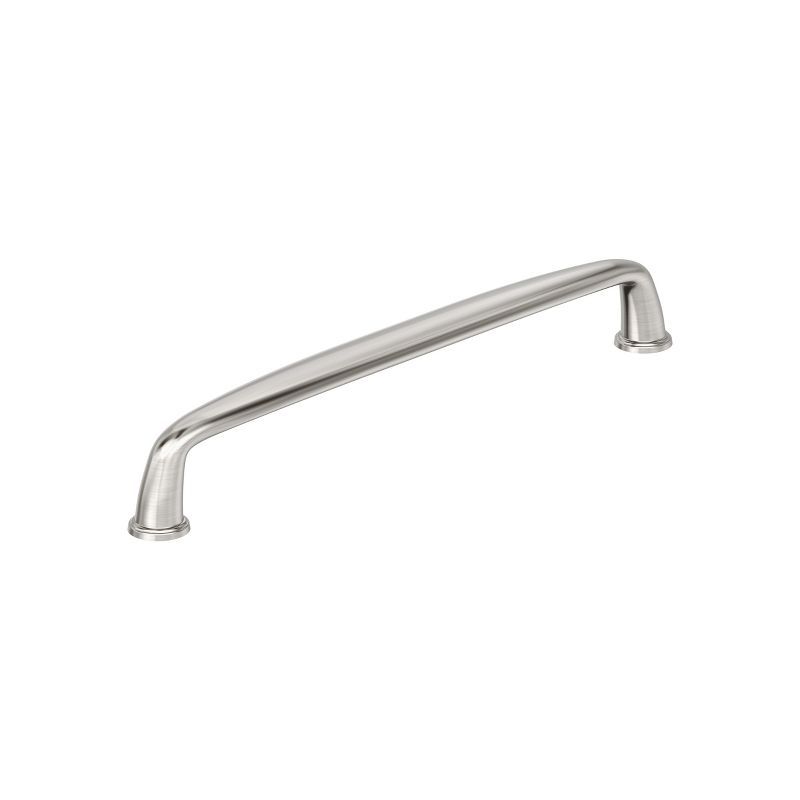 Satin Nickel Brushed Bar Cabinet Pull with Mounting Hardware