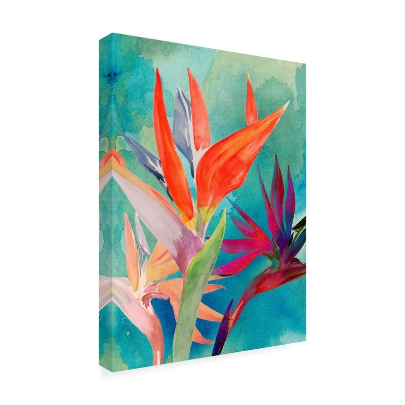 Vivid Birds of Paradise Canvas Print, 35x47