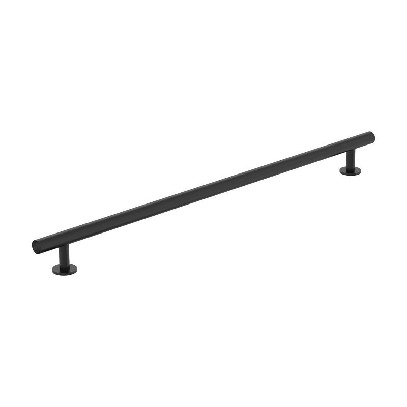 Amerock Radius 12-5/8 inch (320mm) Center-to-Center Matte Black Cabinet Pull