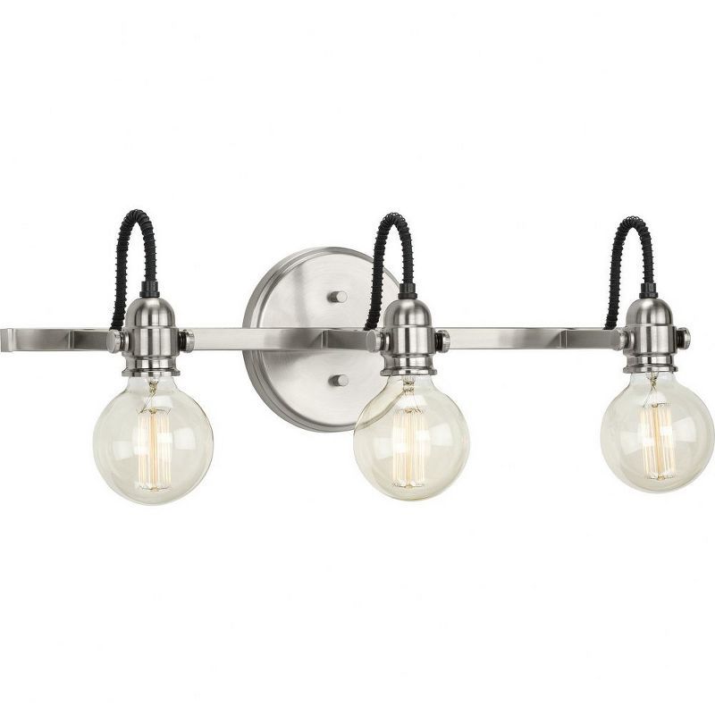 Axle 24" Brushed Nickel Vintage Bath Vanity Light