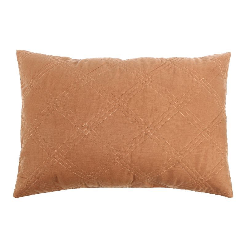 Sandstone Linen Quilted Standard Sham