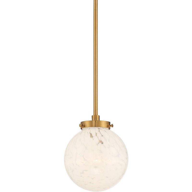 Gold Glass Mini Pendant Light with Art Globe Shade