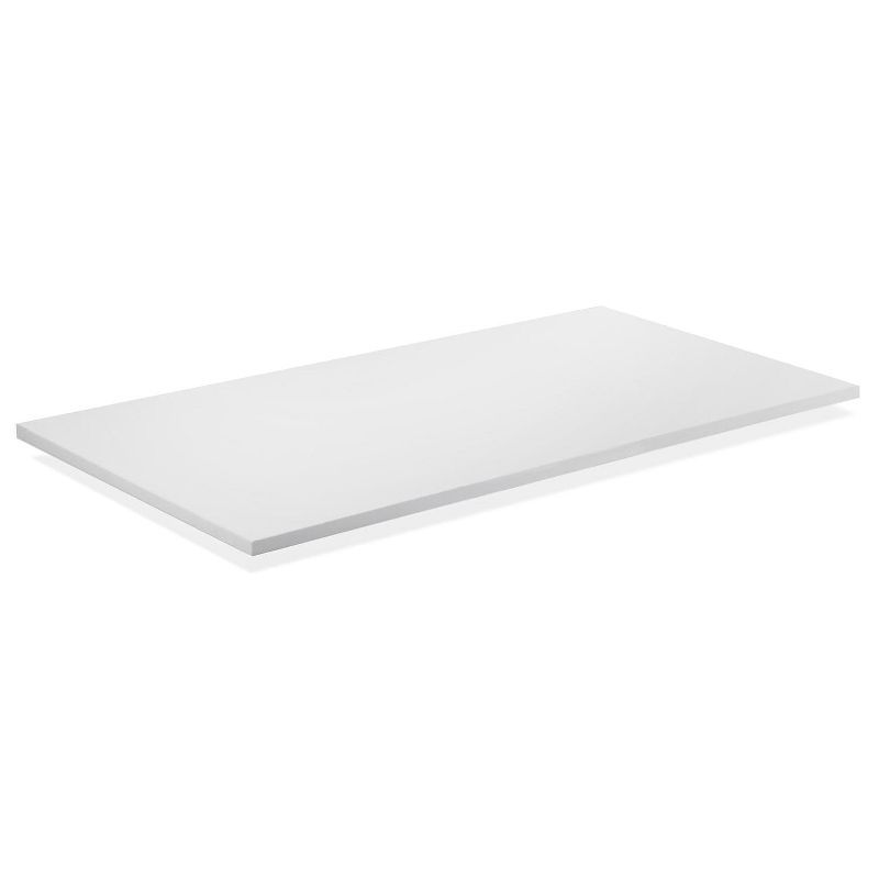 White 55" Rectangular Tabletop for Sit-Stand Desk