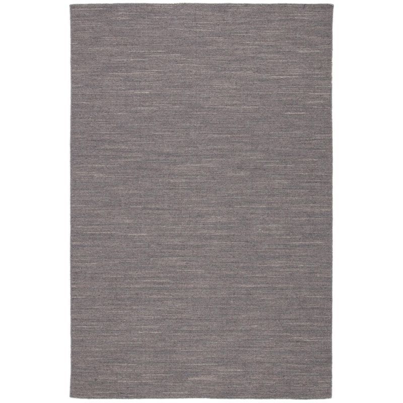 Handmade Light Grey Wool 5' x 8' Flat Woven Area Rug