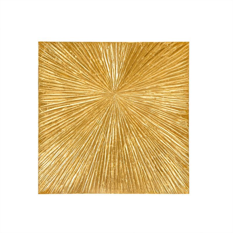 30" Gold Sunburst Resin Dimensional Wall Art Box