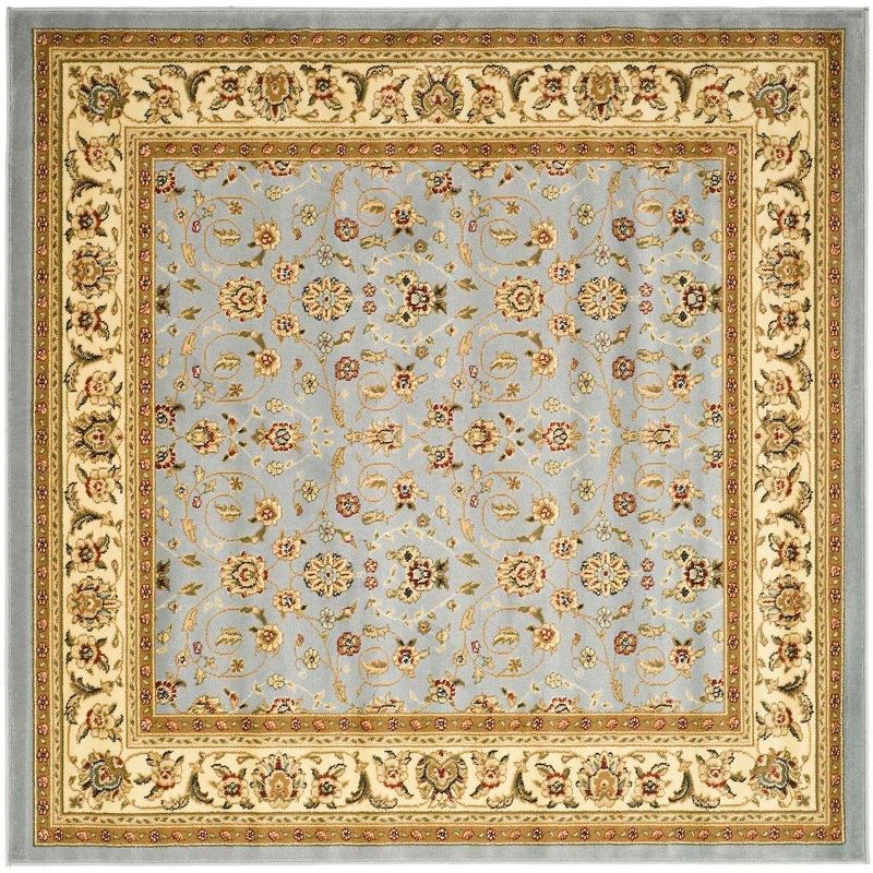 Lyndhurst Light Blue and Ivory Square Area Rug