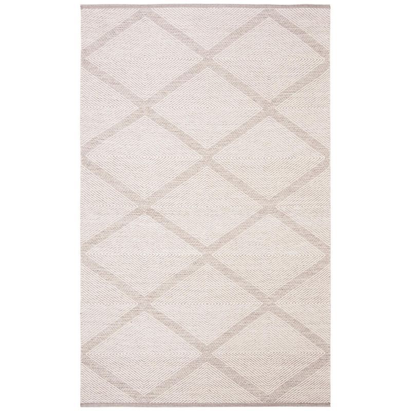 Gray Handwoven Cotton Flatweave 6' x 9' Area Rug