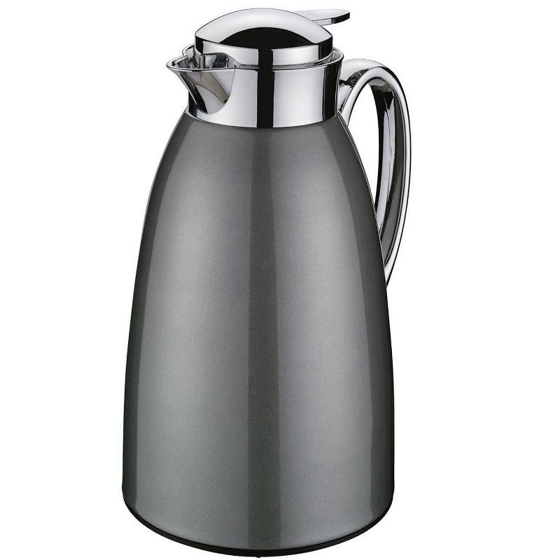 Gray Stainless Steel Insulated Carafe with Glass Liner