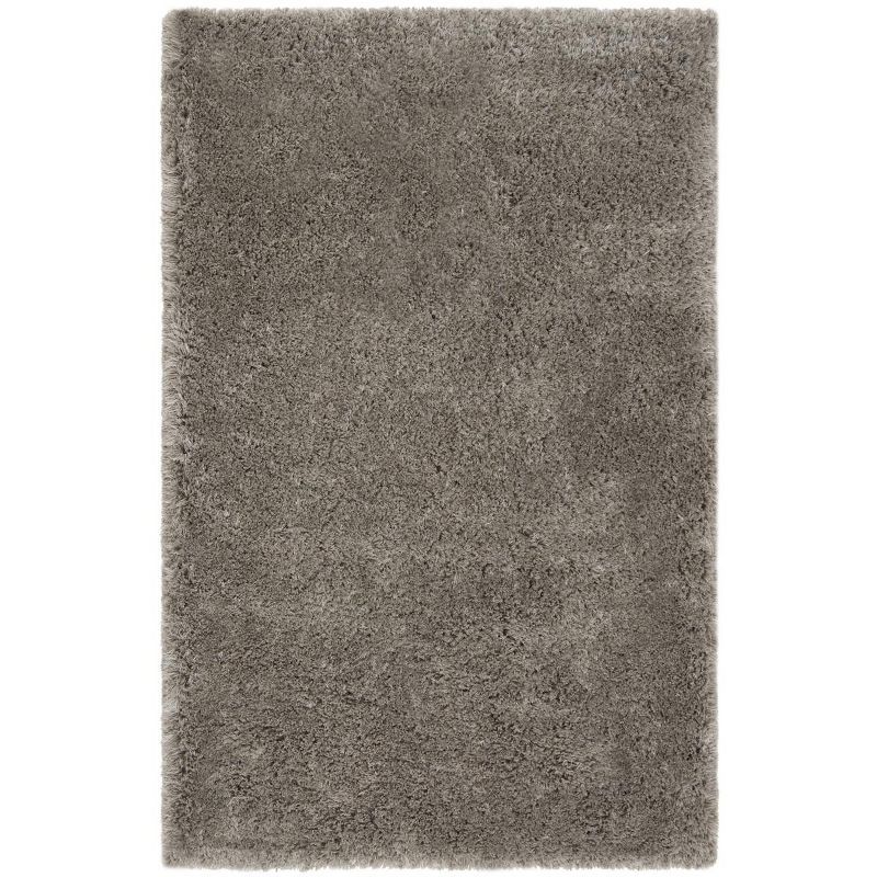 Luxor Gray 4' x 6' Hand-Tufted Shag Area Rug