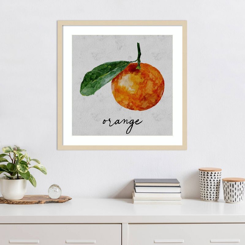 Summertime Citrus I Framed Graphic Art Print in Svelte Natural