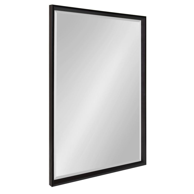 Calter Black Framed Rectangular Wall Mirror 25.5x37.5