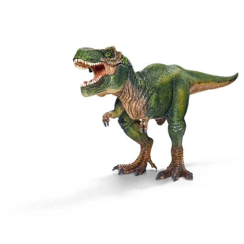 Green Tyrannosaurus Rex Dinosaur Toy with Movable Jaw